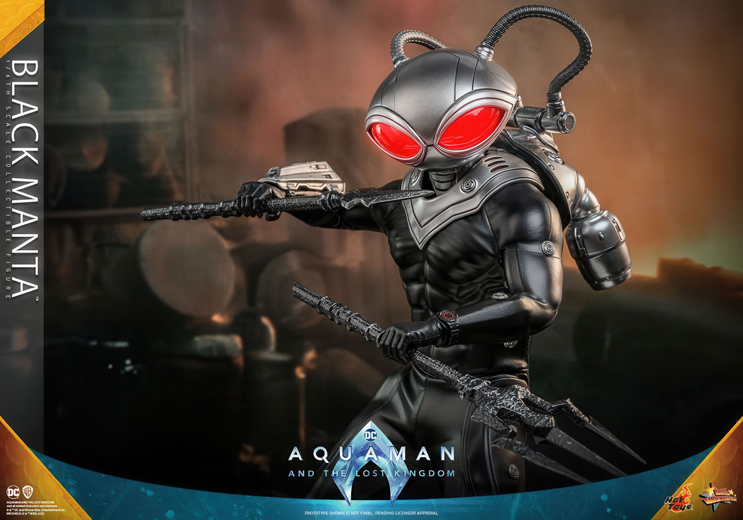 Aquaman 2 Black Manta 13.4in 1/6 Action Figure Movie Masterpiece Hot Toys NIB