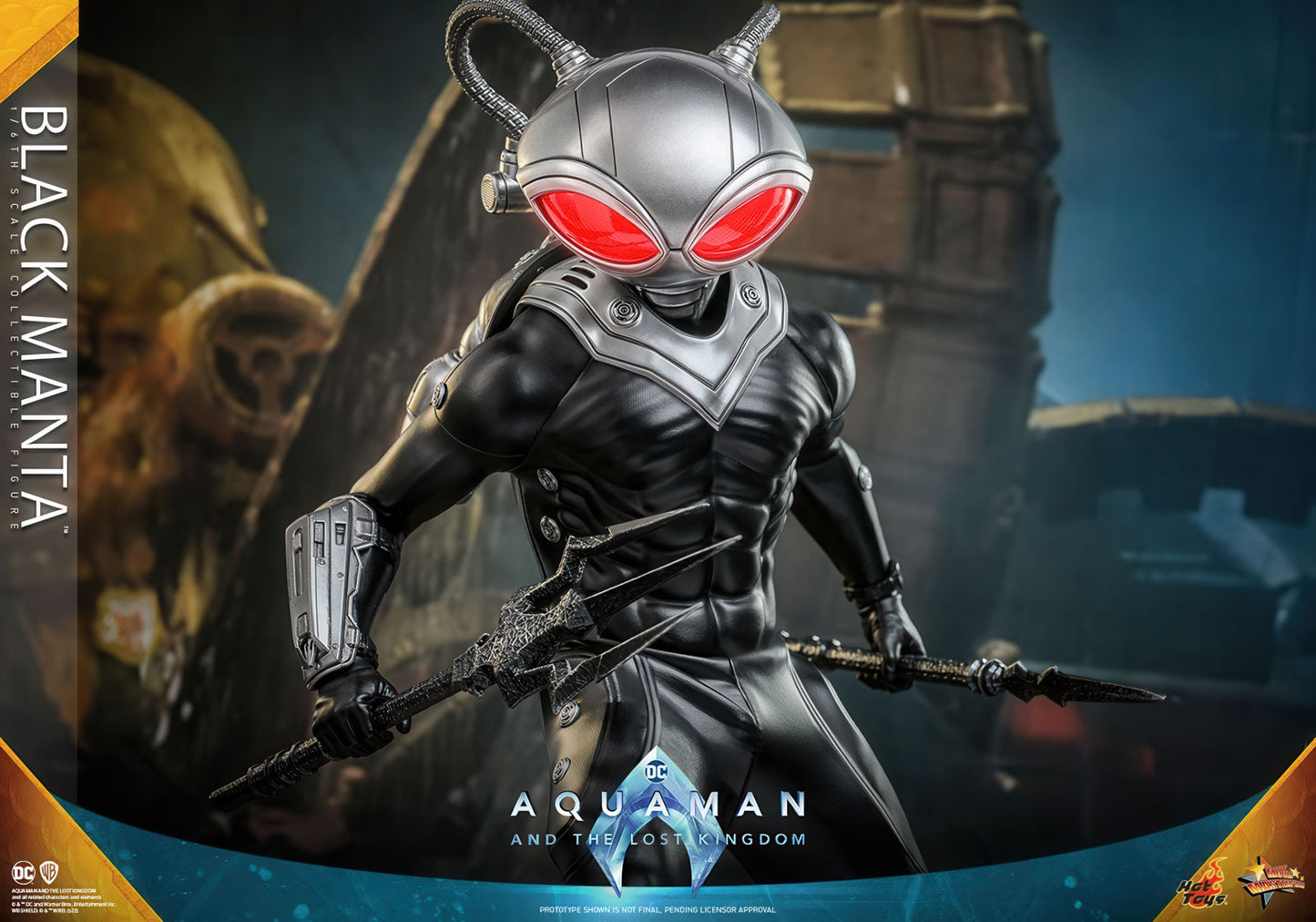 Aquaman 2 Black Manta 13.4in 1/6 Action Figure Movie Masterpiece Hot Toys NIB