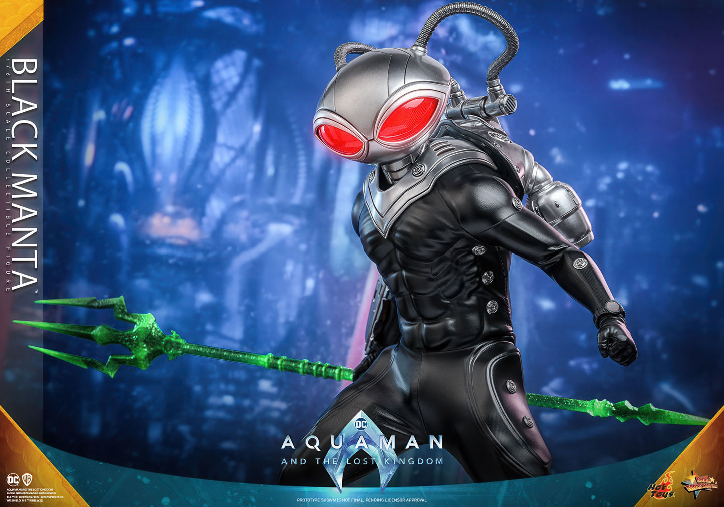 Aquaman 2 Black Manta 13.4in 1/6 Action Figure Movie Masterpiece Hot Toys NIB