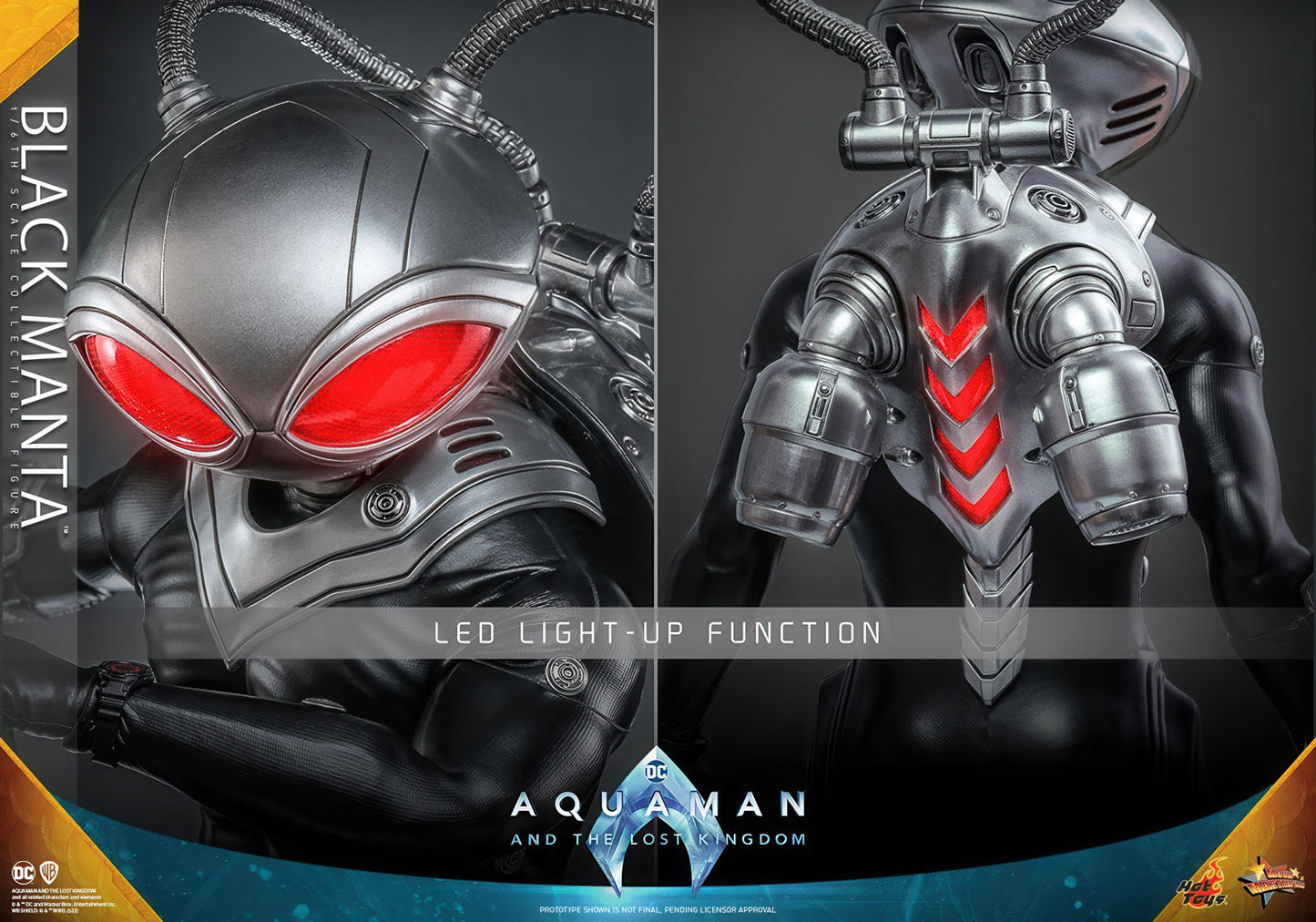 Aquaman 2 Black Manta 13.4in 1/6 Action Figure Movie Masterpiece Hot Toys NIB