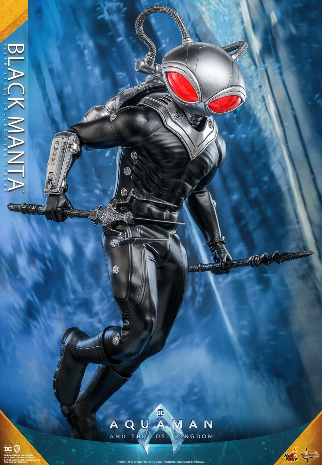 Aquaman 2 Black Manta 13.4in 1/6 Action Figure Movie Masterpiece Hot Toys NIB
