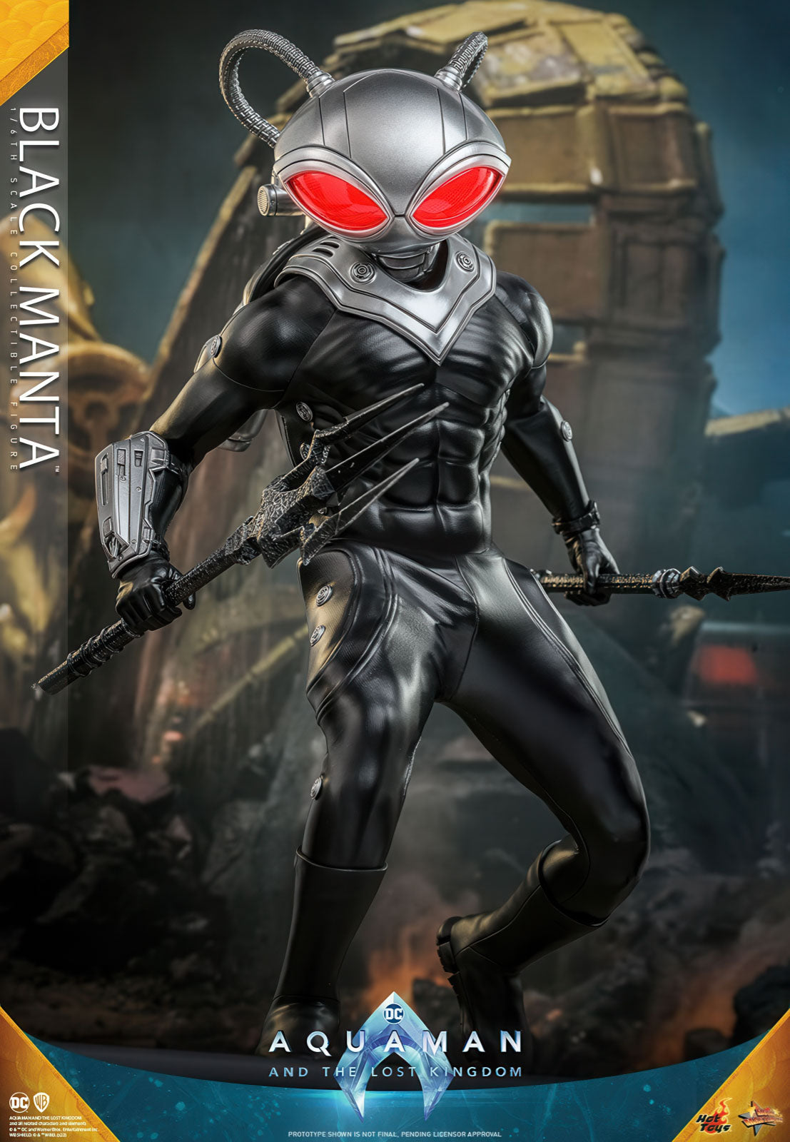Aquaman 2 Black Manta 13.4in 1/6 Action Figure Movie Masterpiece Hot Toys NIB