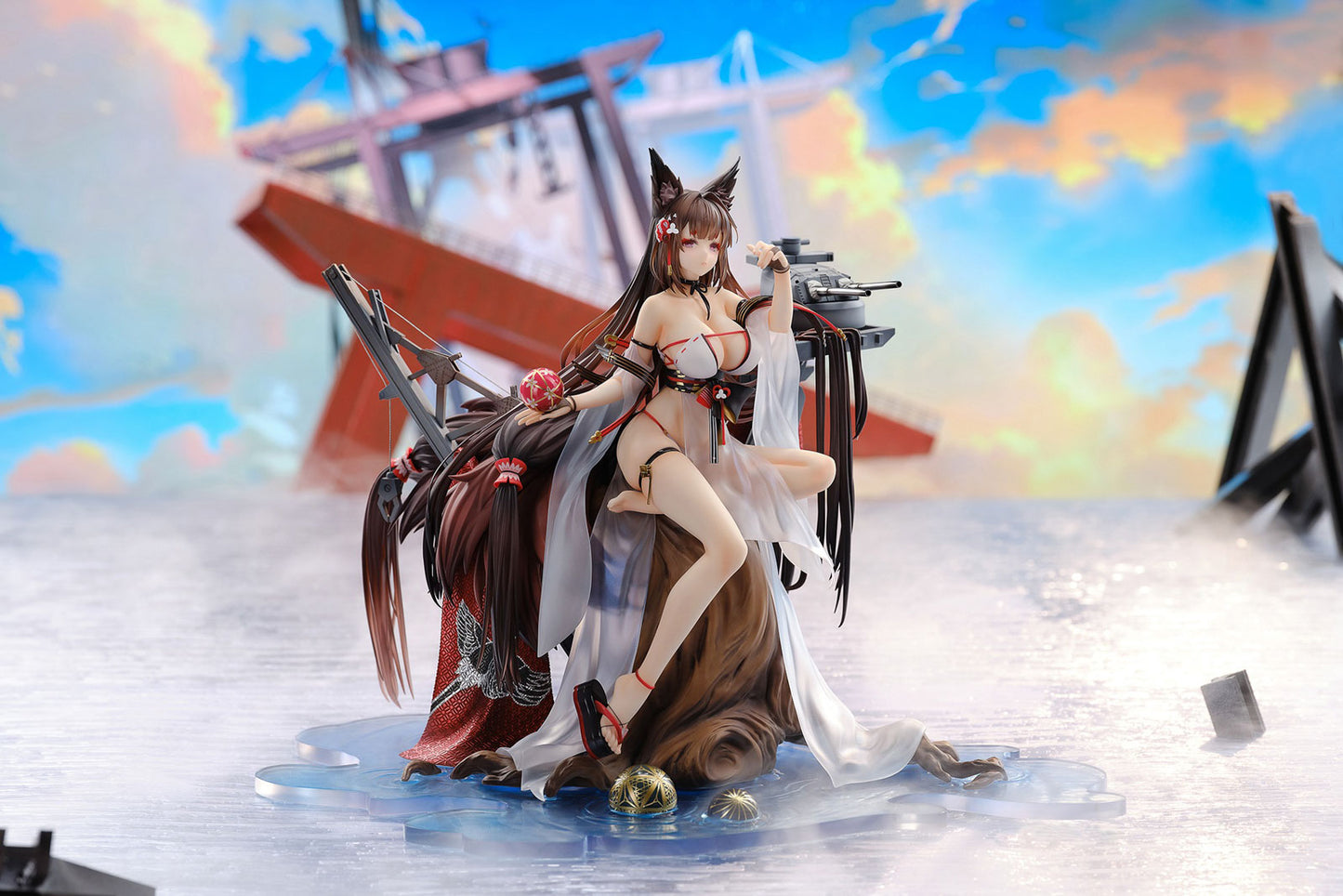 Azur Lane Amagi Wending Waters, Serene Lotus 10in 1/7 Figure PVC Statue Apex NIB