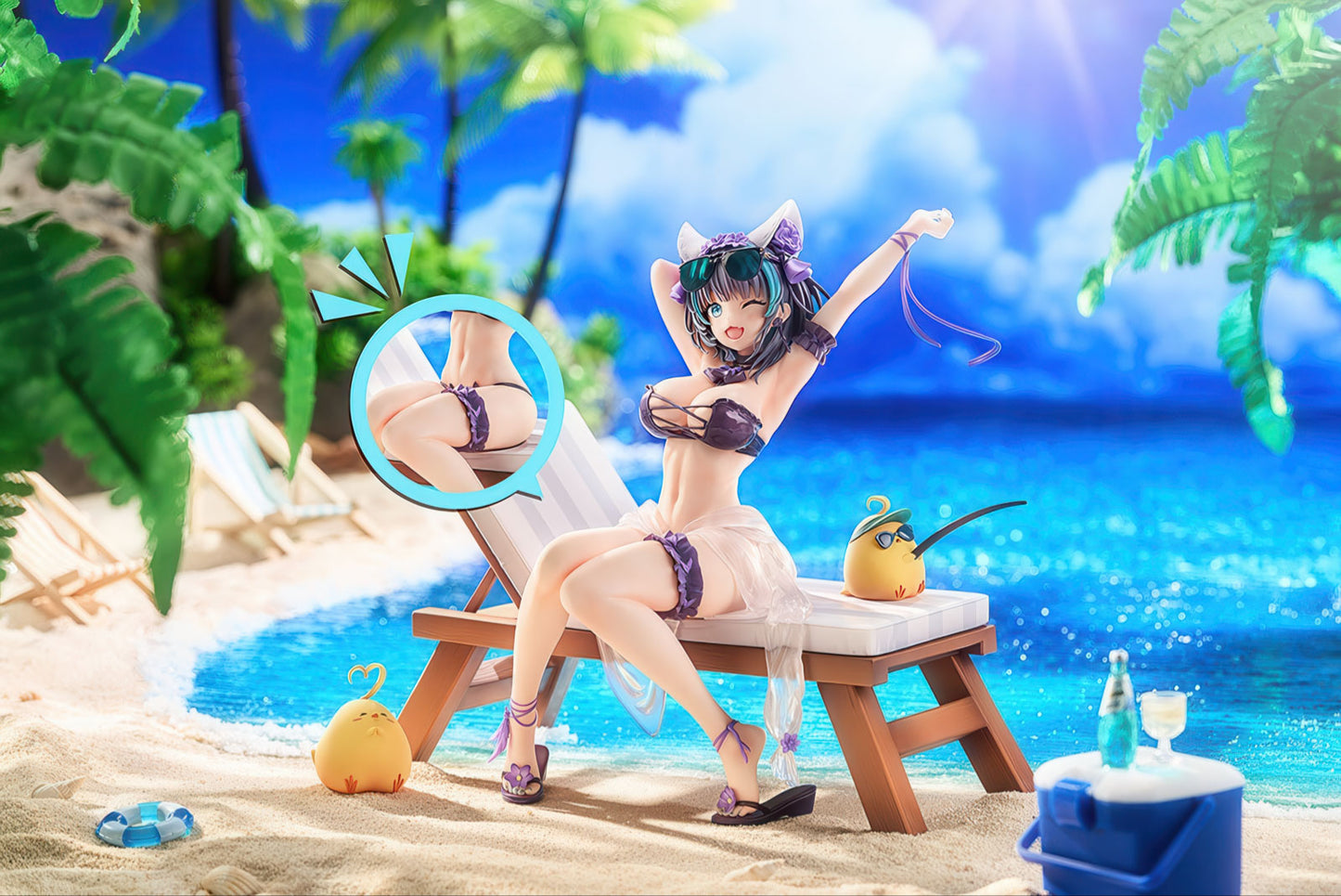 Azur Lane Cheshire Summery Date 7.1in 1/7 Scale Figure PVC Statue GSAS NIB