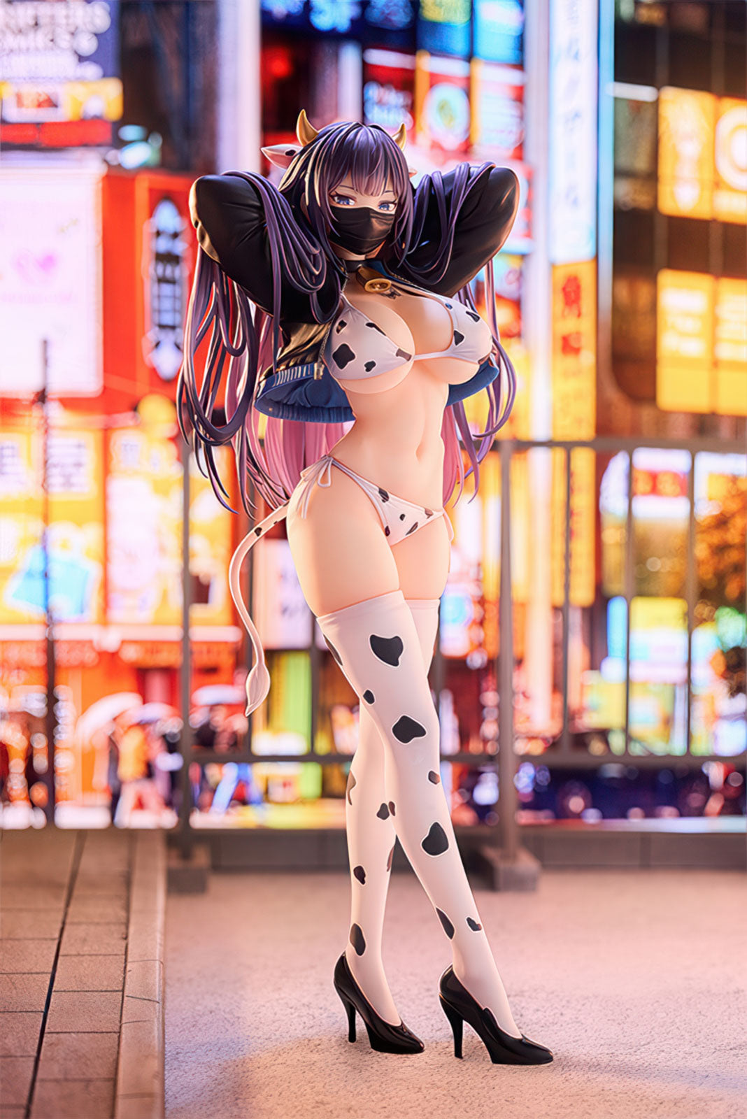 Biya Yuna Cow Bikini Ver. 10.4in 1/6 Scale Anime Figure PVC Statue Ensoutoys NIB