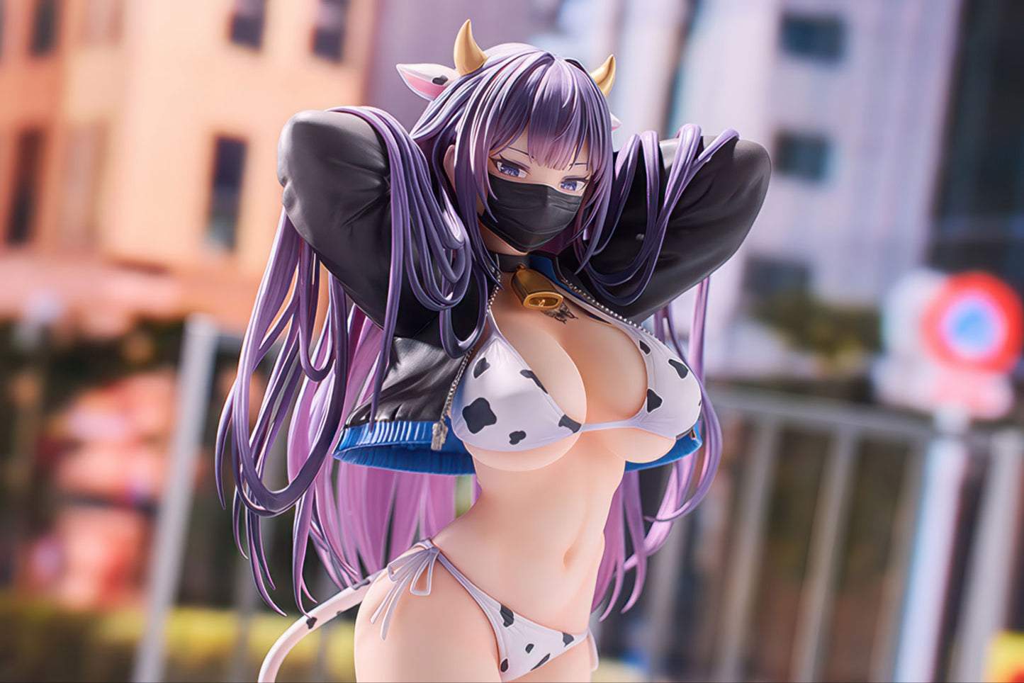 Biya Yuna Cow Bikini Ver. 10.4in 1/6 Scale Anime Figure PVC Statue Ensoutoys NIB