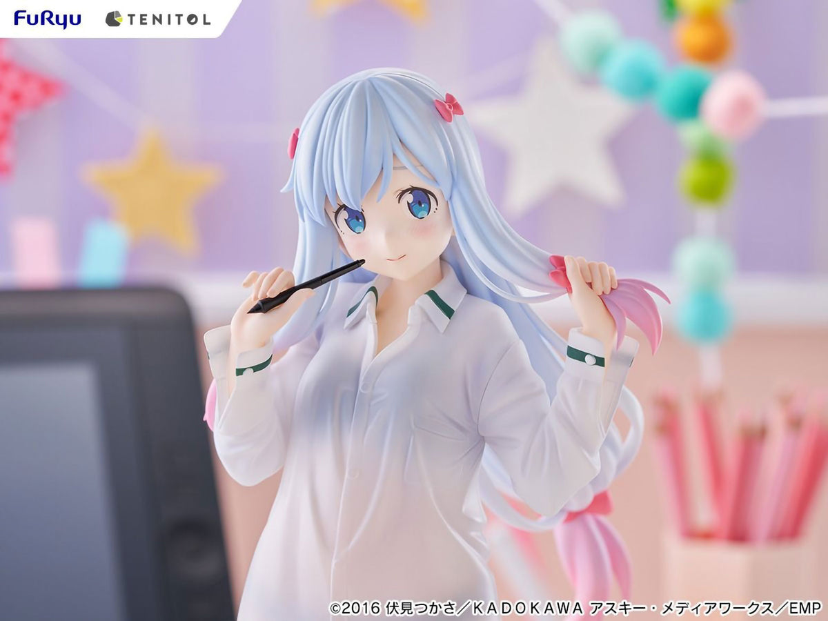 Eromanga Sensei Sagiri Izumi 11.8in Anime PVC Figure Figurine Tenitol Tall FuRyu