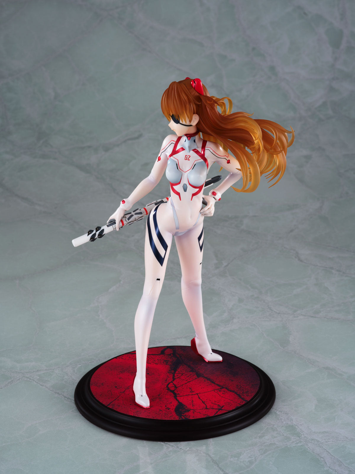 Evangelion Asuka White Plugsuit 9.4in 1/7 Anime Figure PVC Statue Wanderer NIB