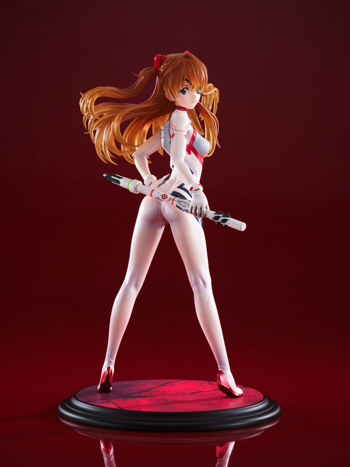 Evangelion Asuka White Plugsuit 9.4in 1/7 Anime Figure PVC Statue Wanderer NIB
