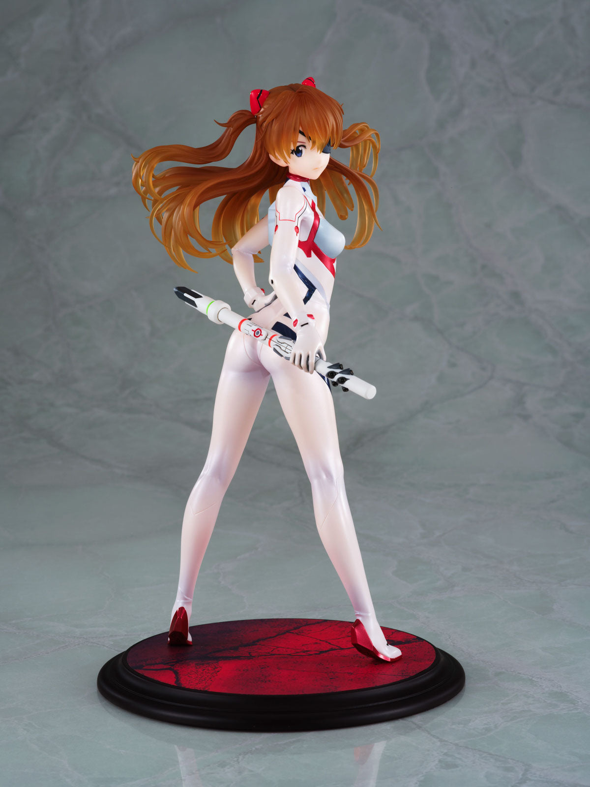 Evangelion Asuka White Plugsuit 9.4in 1/7 Anime Figure PVC Statue Wanderer NIB