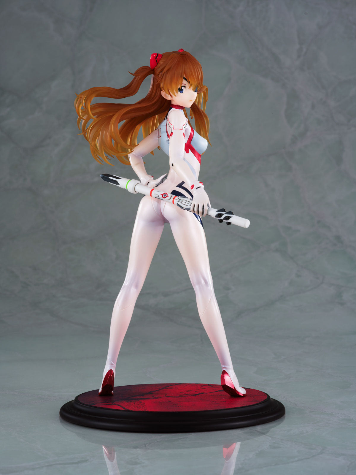 Evangelion Asuka White Plugsuit 9.4in 1/7 Anime Figure PVC Statue Wanderer NIB