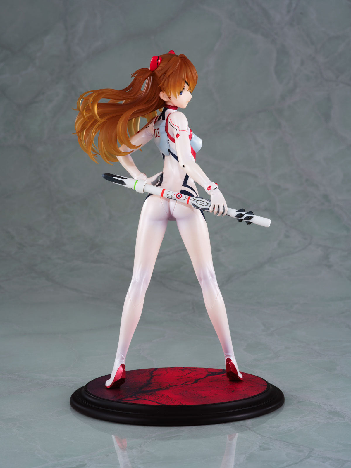 Evangelion Asuka White Plugsuit 9.4in 1/7 Anime Figure PVC Statue Wanderer NIB