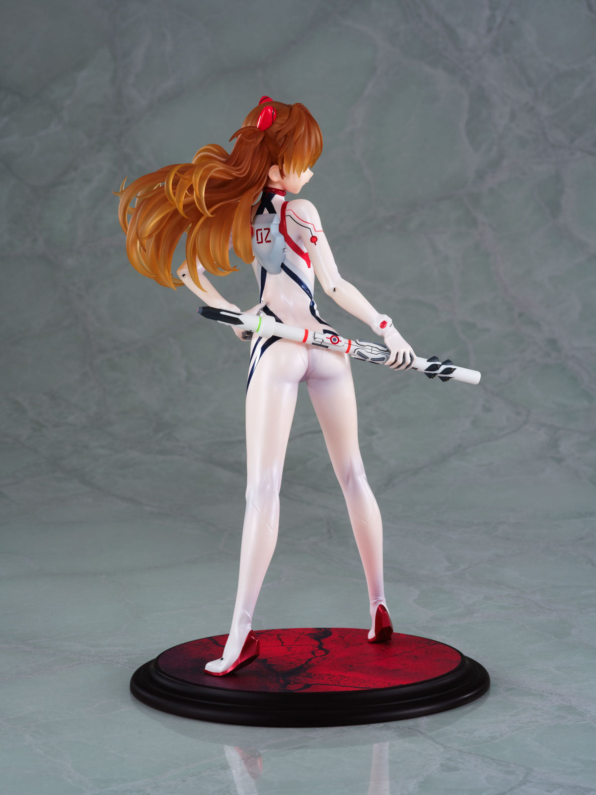 Evangelion Asuka White Plugsuit 9.4in 1/7 Anime Figure PVC Statue Wanderer NIB