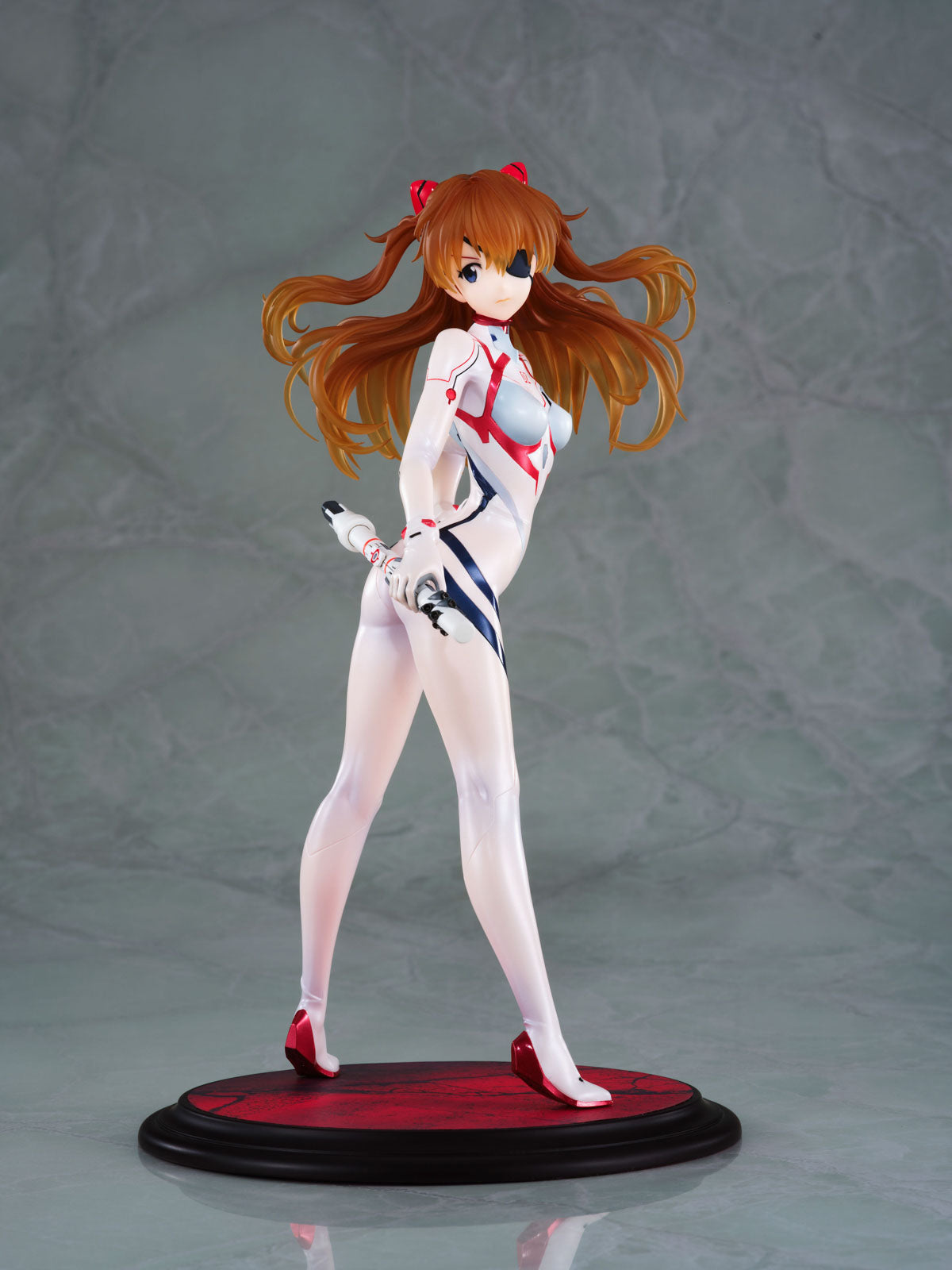 Evangelion Asuka White Plugsuit 9.4in 1/7 Anime Figure PVC Statue Wanderer NIB