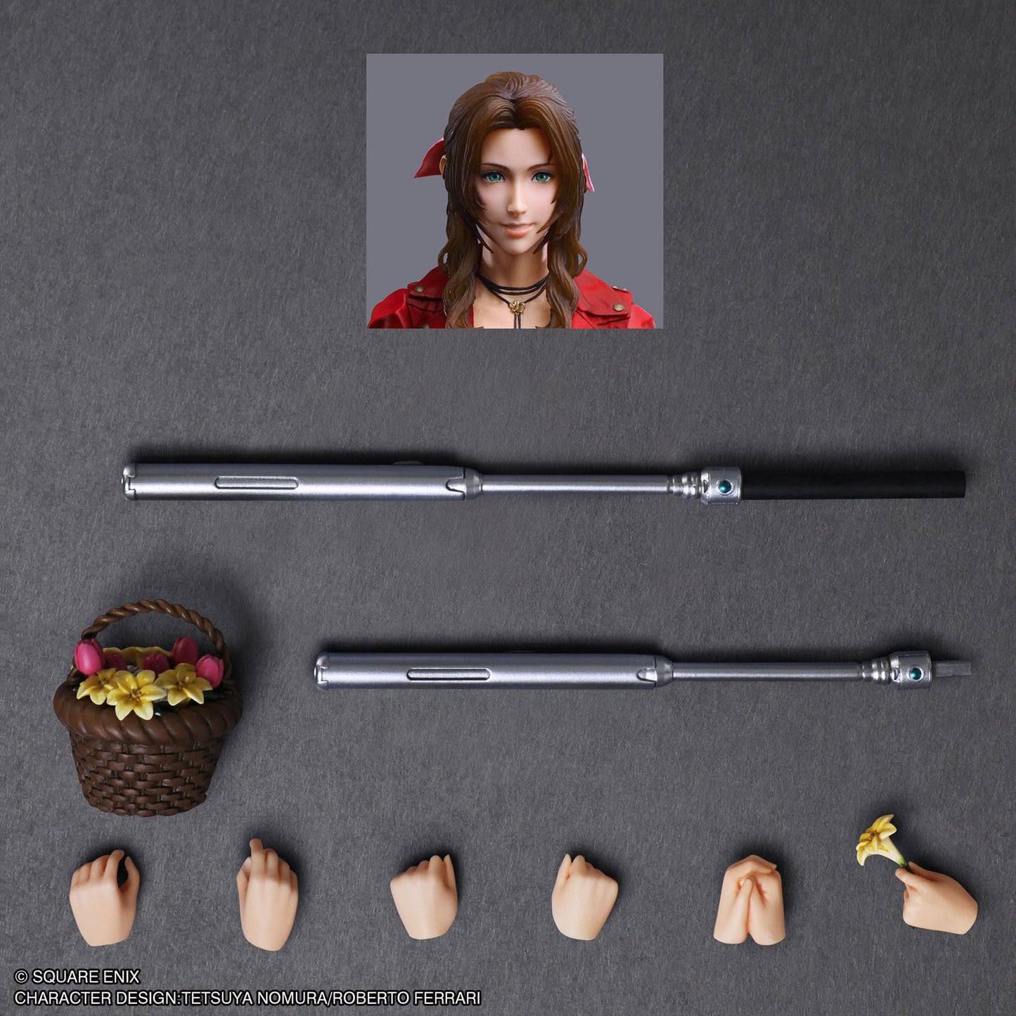 Final Fantasy VII Aerith 9.8in Action Figure Play Arts Kai Square Enix Japan NIB