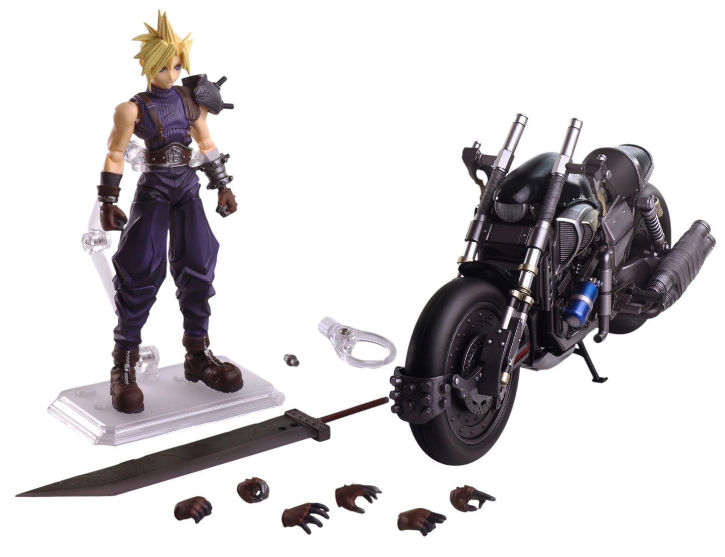 Final Fantasy VII Set of Cloud Hardy-Daytona 5.9in Action Figure Bring Arts NIB