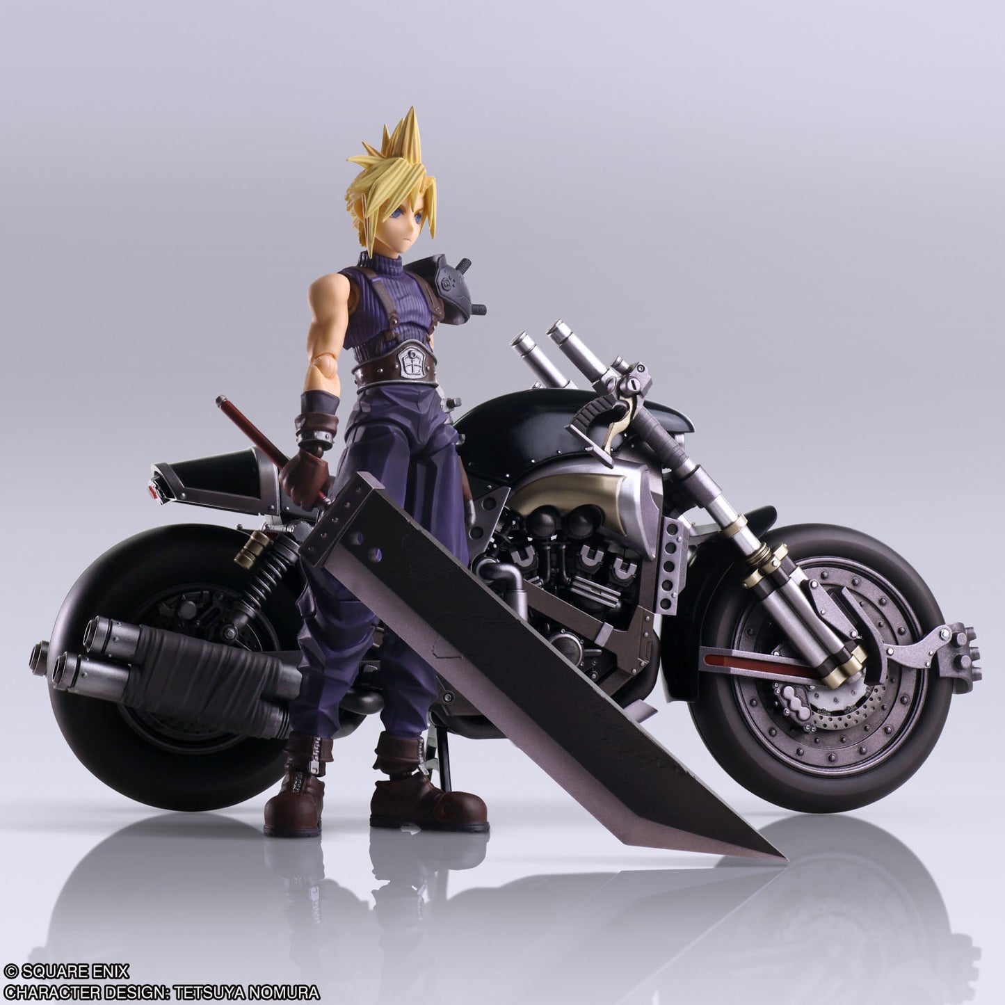 Final Fantasy VII Set of Cloud Hardy-Daytona 5.9in Action Figure Bring Arts NIB