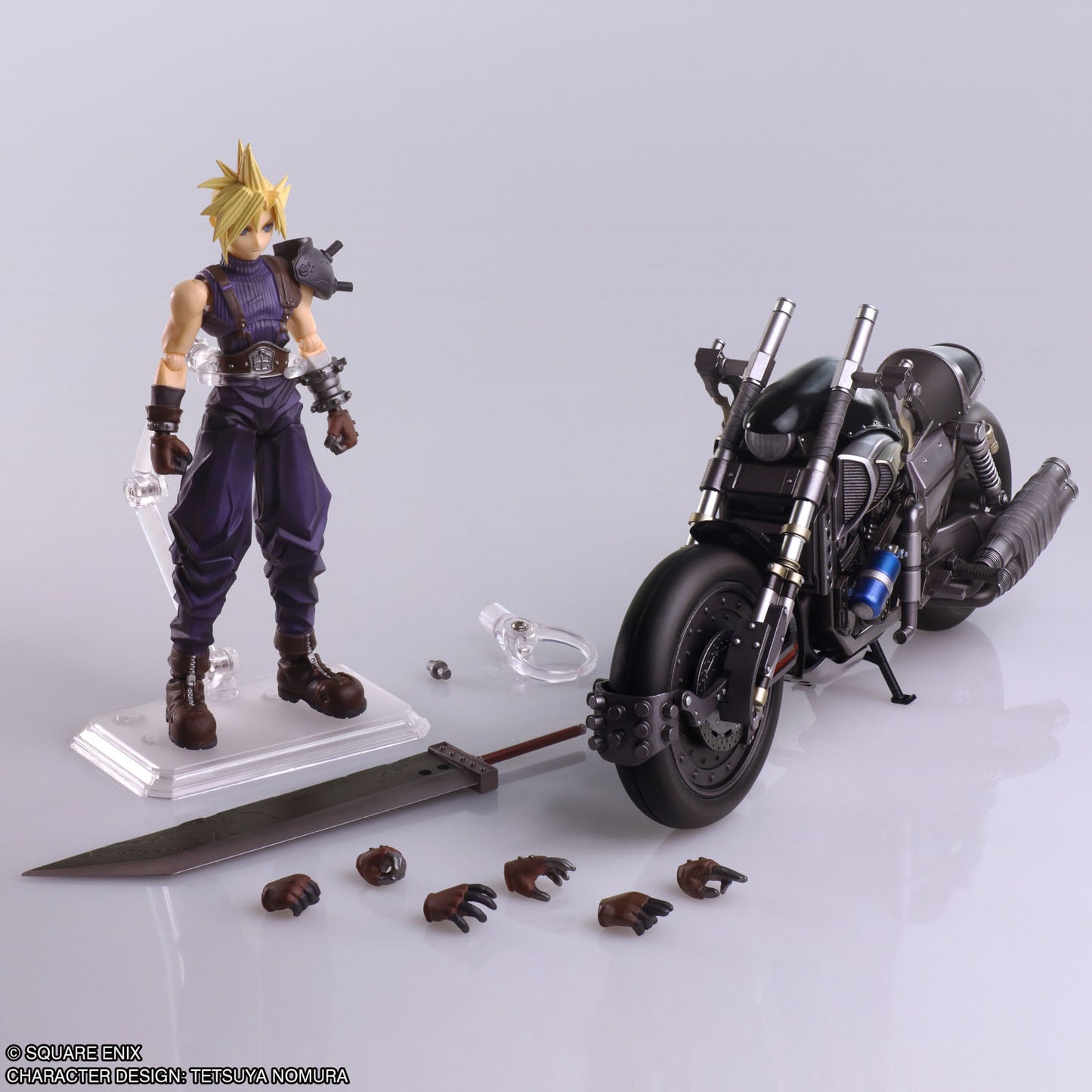Final Fantasy VII Set of Cloud Hardy-Daytona 5.9in Action Figure Bring Arts NIB