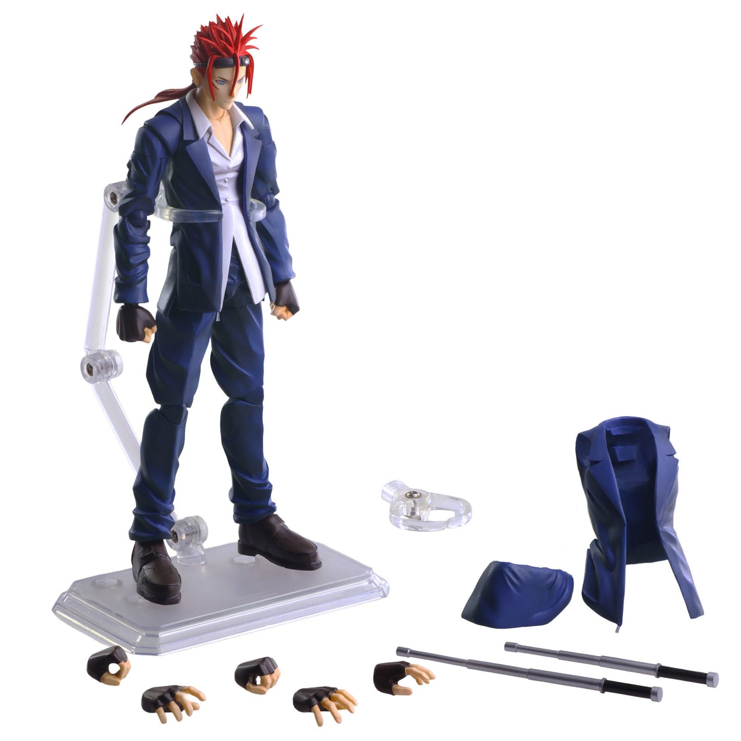 Final Fantasy VII Turks Reno 5.9in Action Figure Bring Arts Square Enix NIB