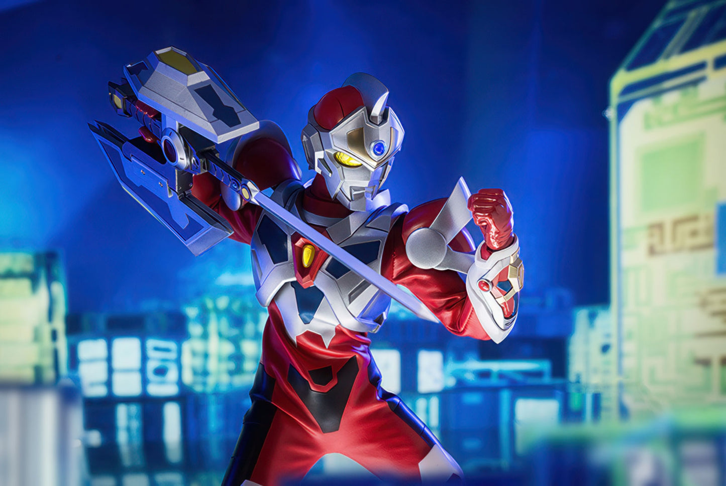 Gridman 11.8in 1/6 Scale Action Figure Posable FigZero threezero NIB