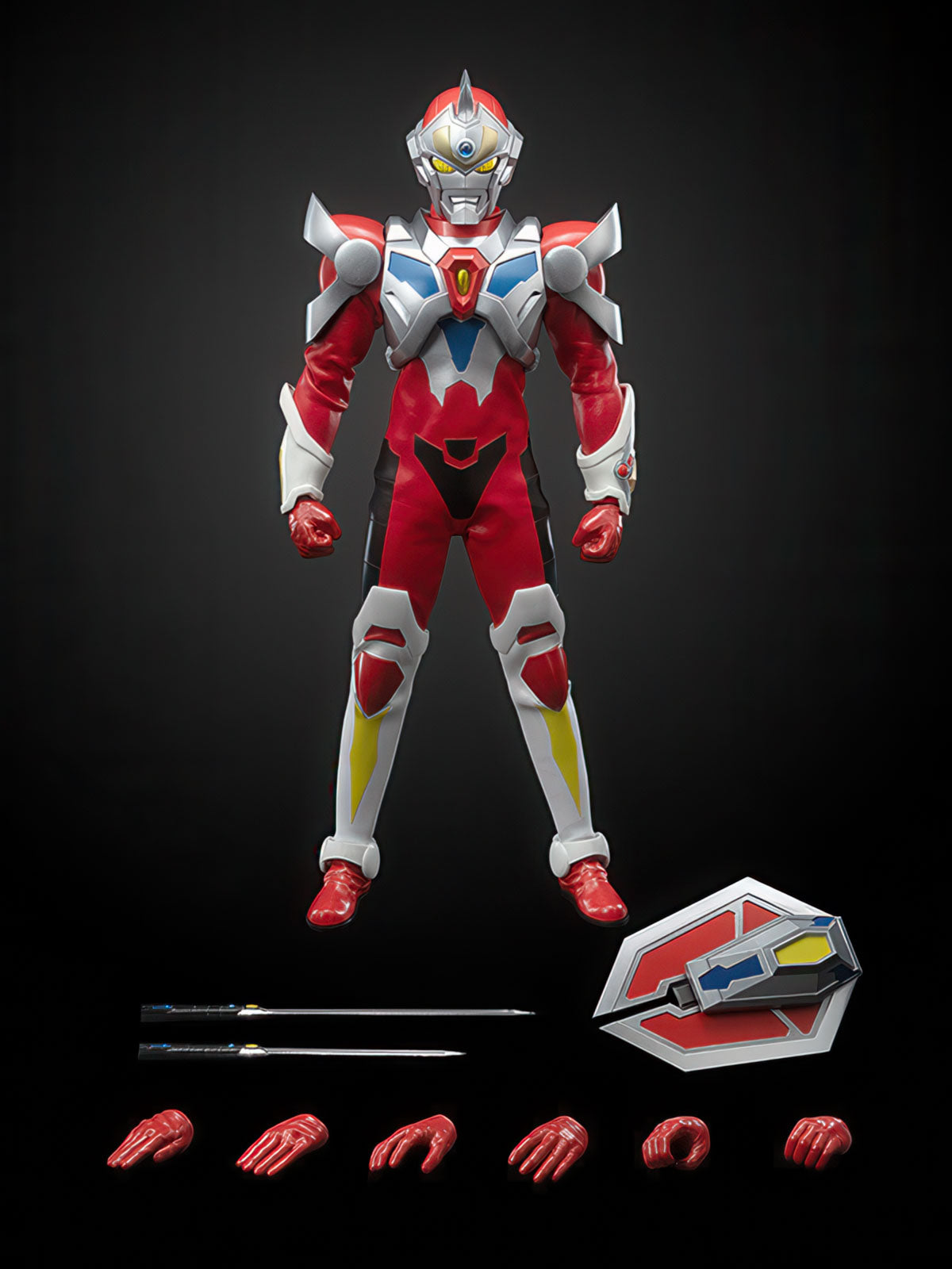 Gridman 11.8in 1/6 Scale Action Figure Posable FigZero threezero NIB