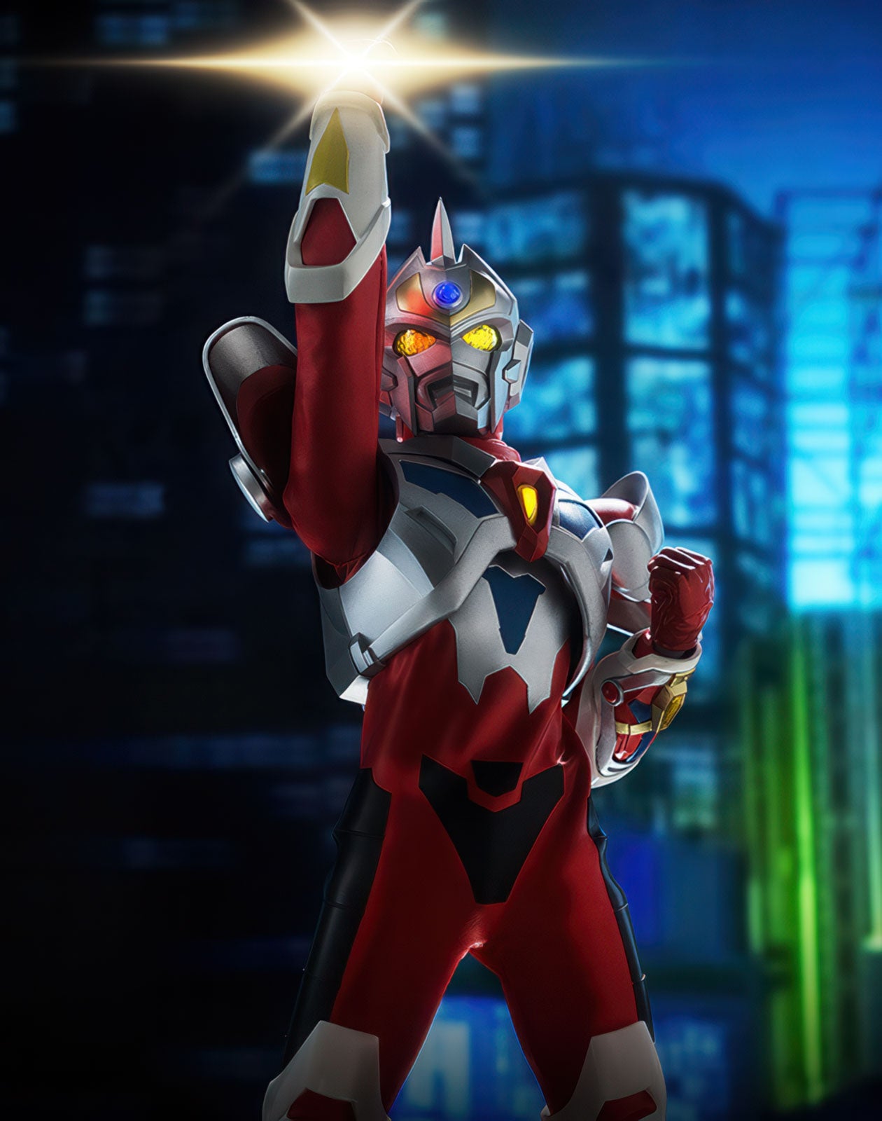 Gridman 11.8in 1/6 Scale Action Figure Posable FigZero threezero NIB