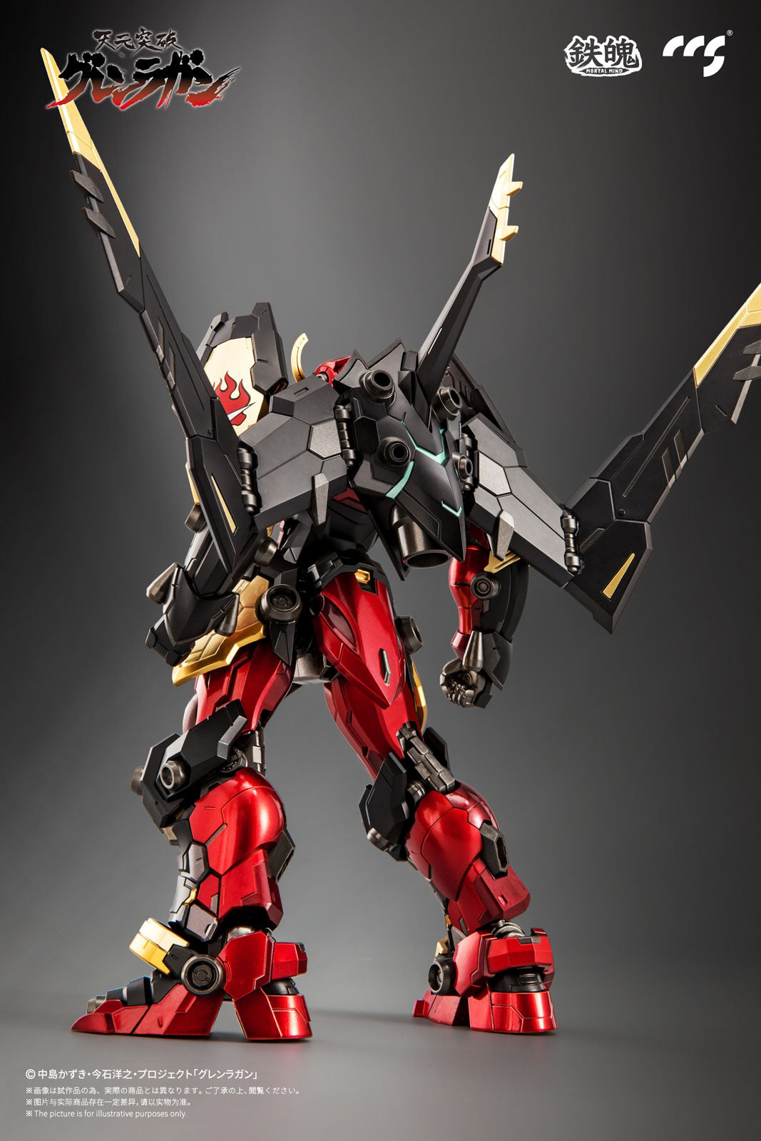 Gurren Lagann 9.1in Anime Alloy Action Movable Figure Mortal Mind CCSToys NIB