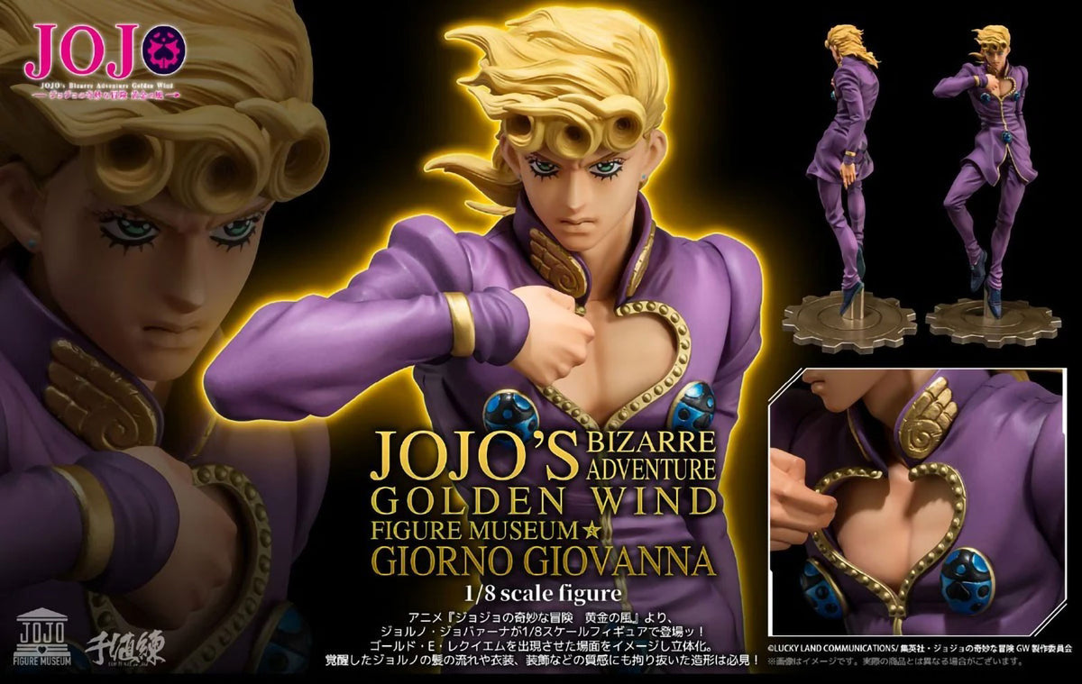 JoJo Giorno Giovanna 1/8 Scale Anime PVC Figurine Figure Museum Sen-Ti-Nel NIB