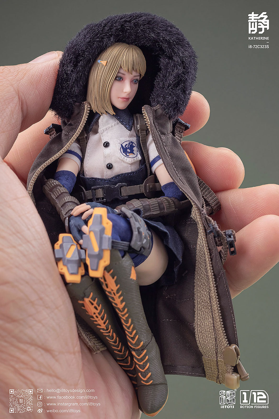 Katherine Deluxe Version 5.9in 1/12 Scale Action Figure Serene Hound i8Toys NIB