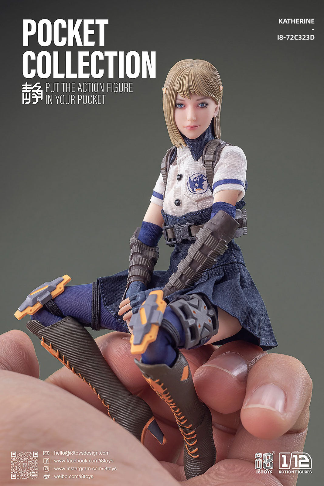 Katherine Deluxe Version 5.9in 1/12 Scale Action Figure Serene Hound i8Toys NIB