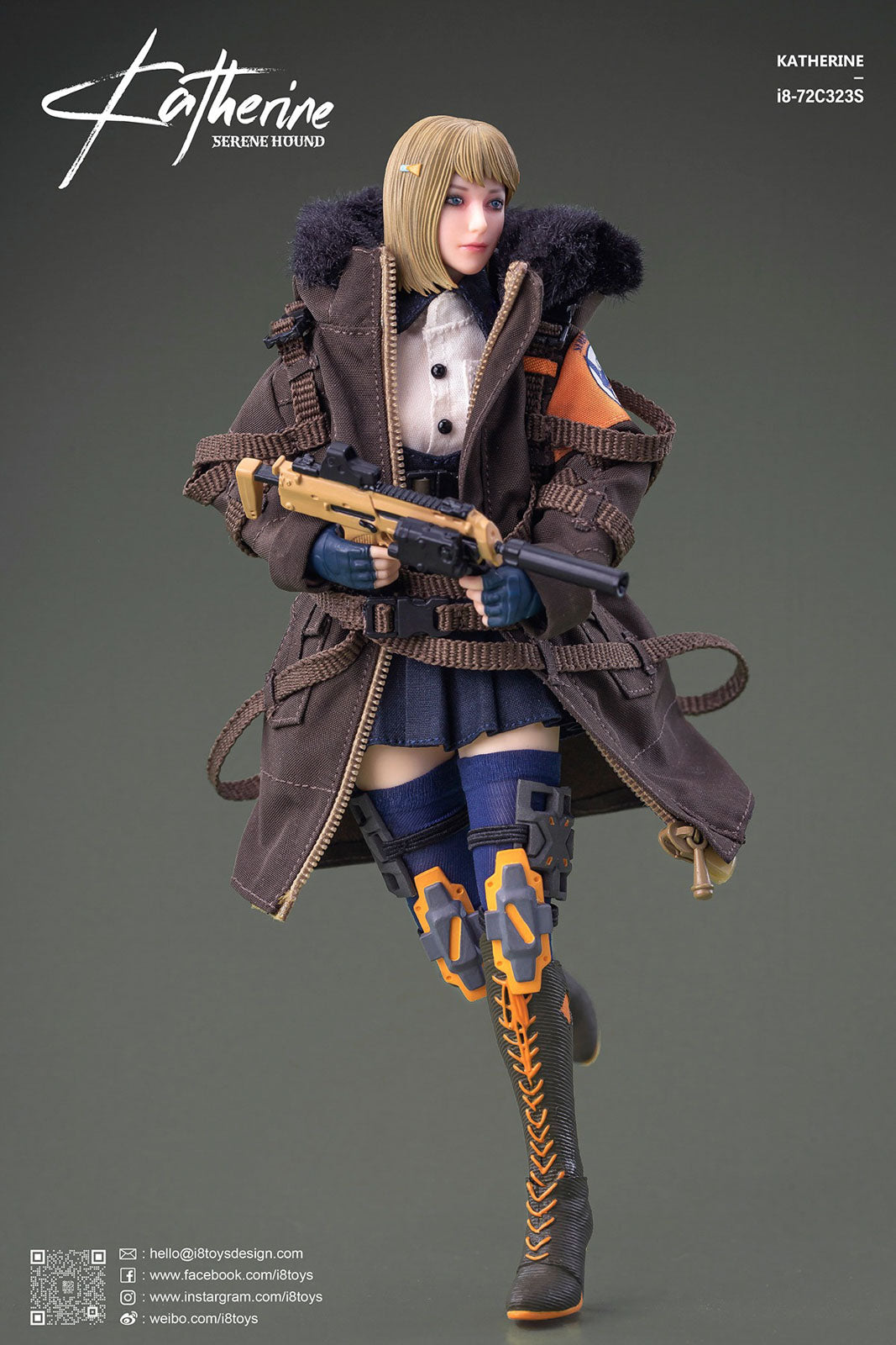 Katherine Deluxe Version 5.9in 1/12 Scale Action Figure Serene Hound i8Toys NIB