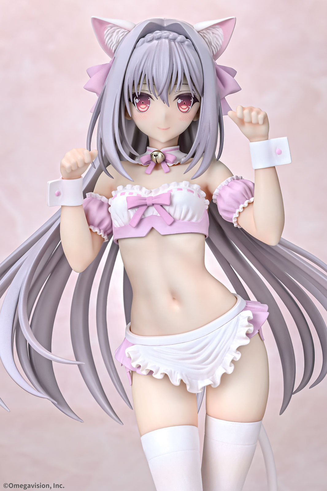 Luna Cat Ear Maid Cherry Blossom Color 10.2in 1/6 Figure PVC Statue Q-Six NIB