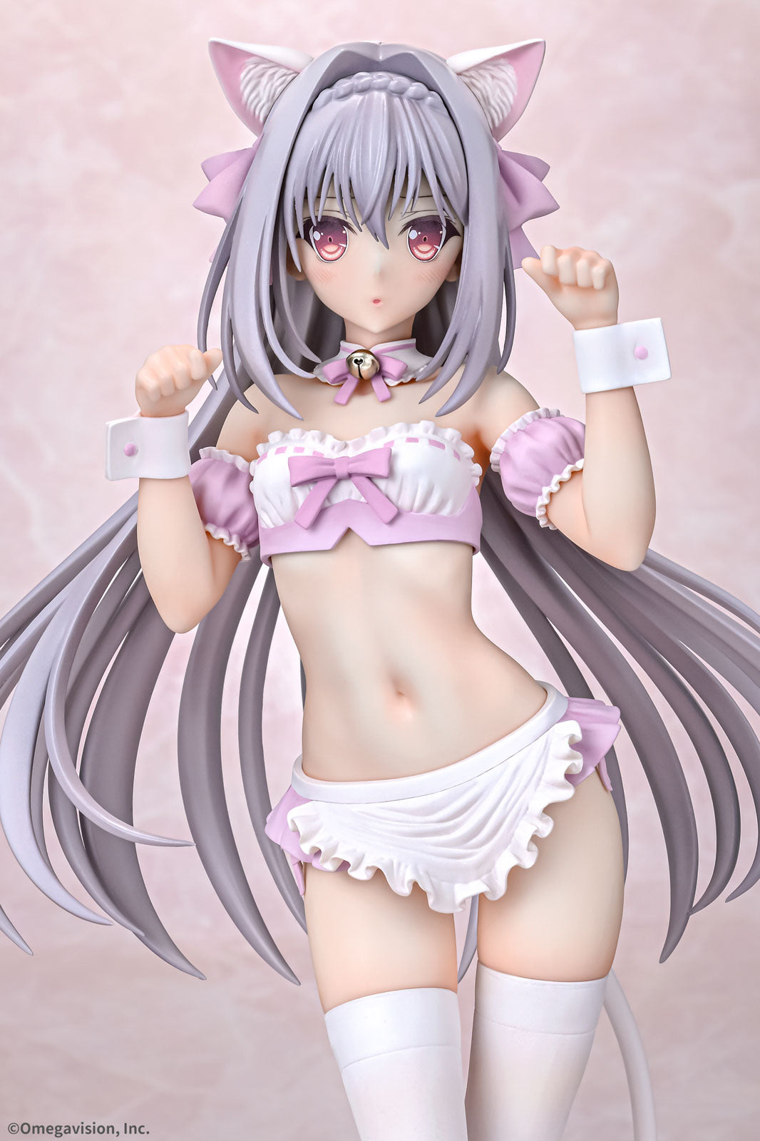 Luna Cat Ear Maid Cherry Blossom Color 10.2in 1/6 Figure PVC Statue Q-Six NIB