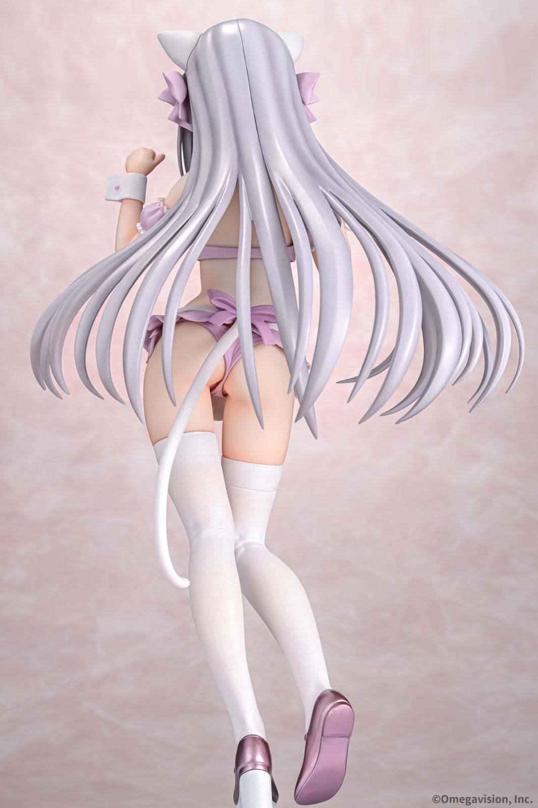 Luna Cat Ear Maid Cherry Blossom Color 10.2in 1/6 Figure PVC Statue Q-Six NIB