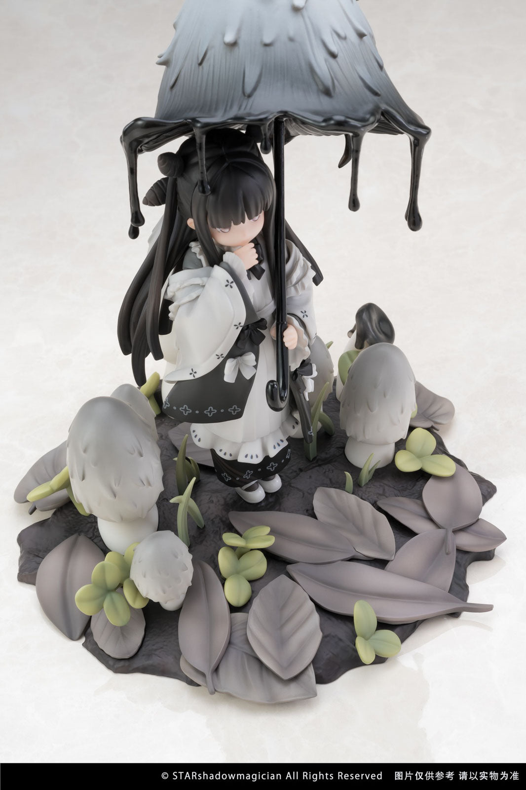 Mushroom Girls No.4 Shaggy Ink Cap 9" Anime Figure PVC Statue Reverse Studio NIB