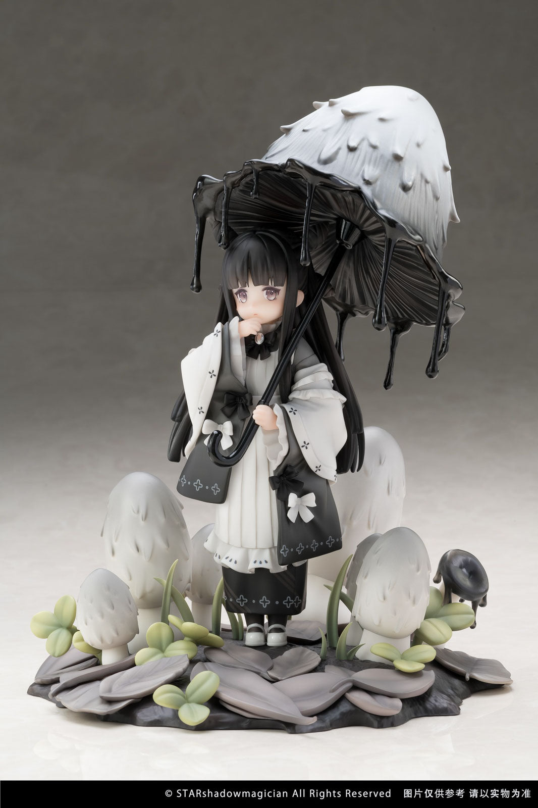 Mushroom Girls No.4 Shaggy Ink Cap 9" Anime Figure PVC Statue Reverse Studio NIB