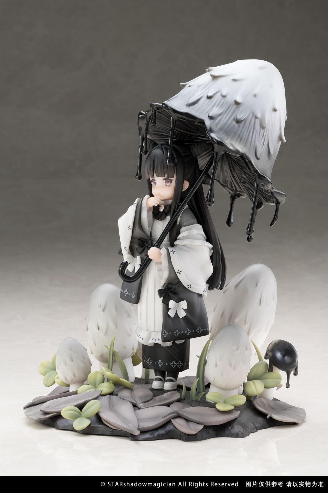 Mushroom Girls No.4 Shaggy Ink Cap 9" Anime Figure PVC Statue Reverse Studio NIB