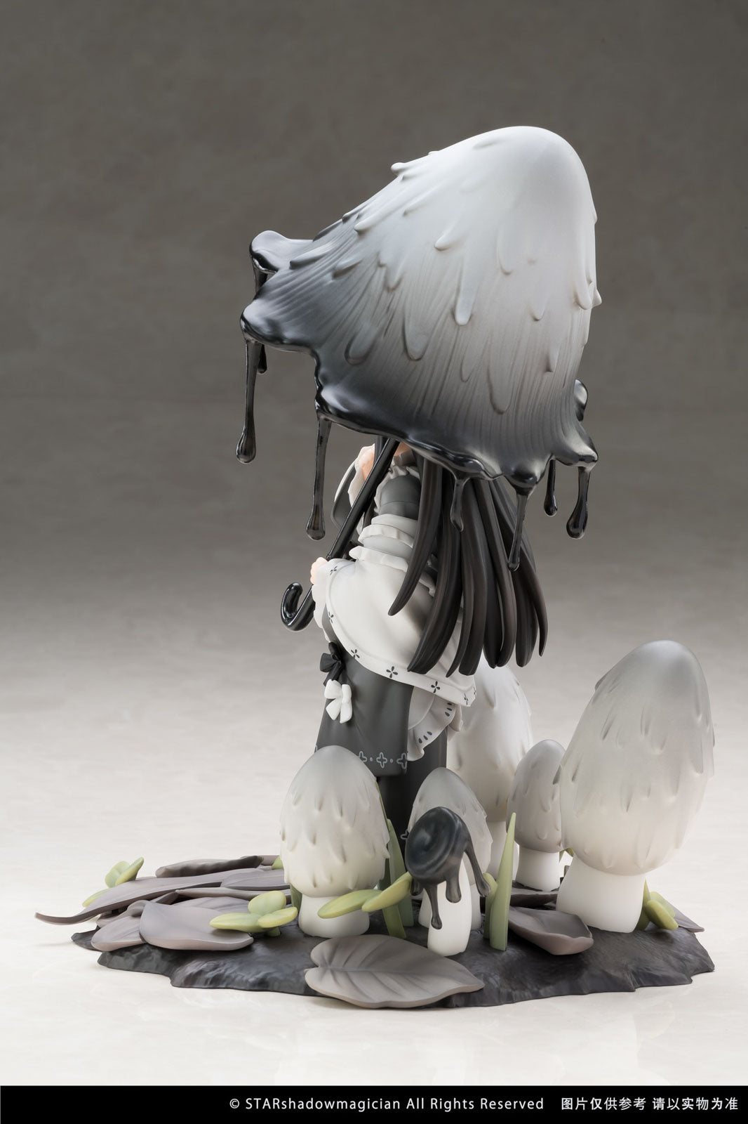 Mushroom Girls No.4 Shaggy Ink Cap 9" Anime Figure PVC Statue Reverse Studio NIB
