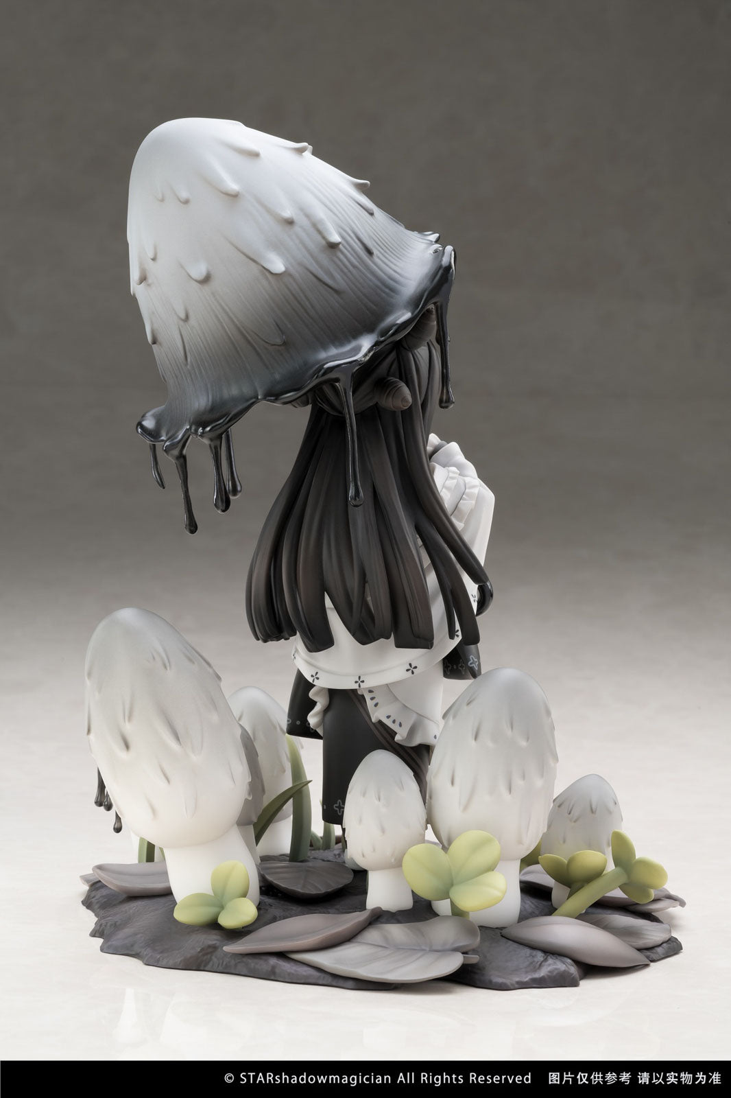Mushroom Girls No.4 Shaggy Ink Cap 9" Anime Figure PVC Statue Reverse Studio NIB