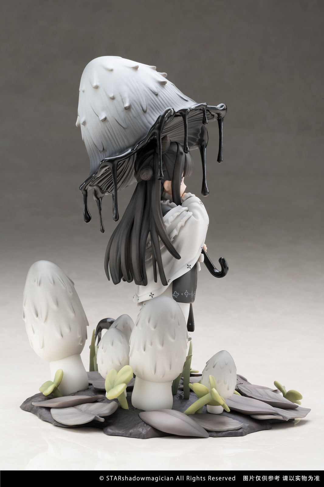Mushroom Girls No.4 Shaggy Ink Cap 9" Anime Figure PVC Statue Reverse Studio NIB