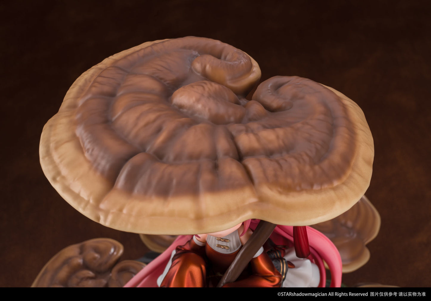Mushroom Girls No.5 Ganoderma w/Bonus 9in Figure PVC Statue Reverse Studio NIB