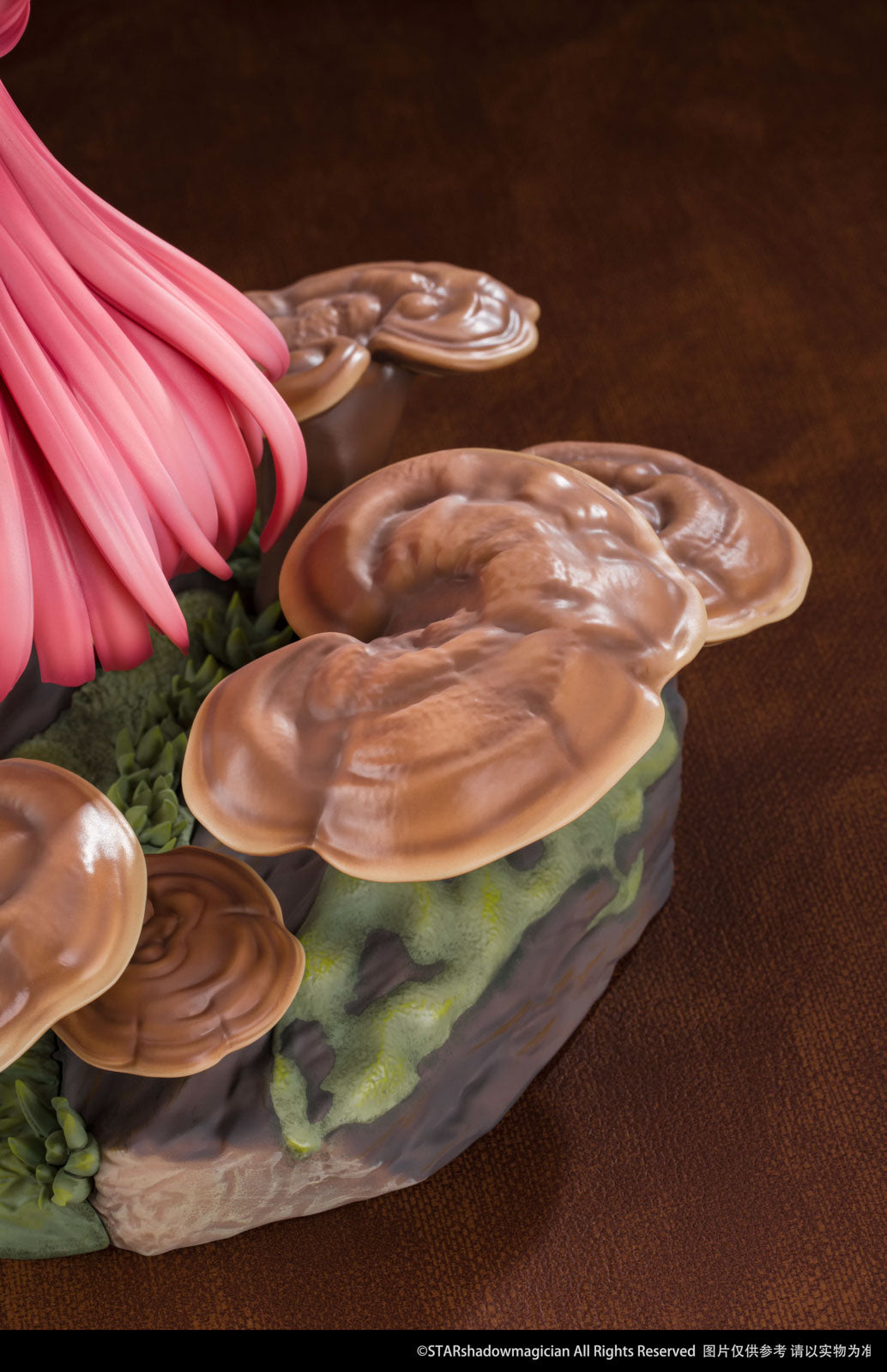 Mushroom Girls No.5 Ganoderma w/Bonus 9in Figure PVC Statue Reverse Studio NIB