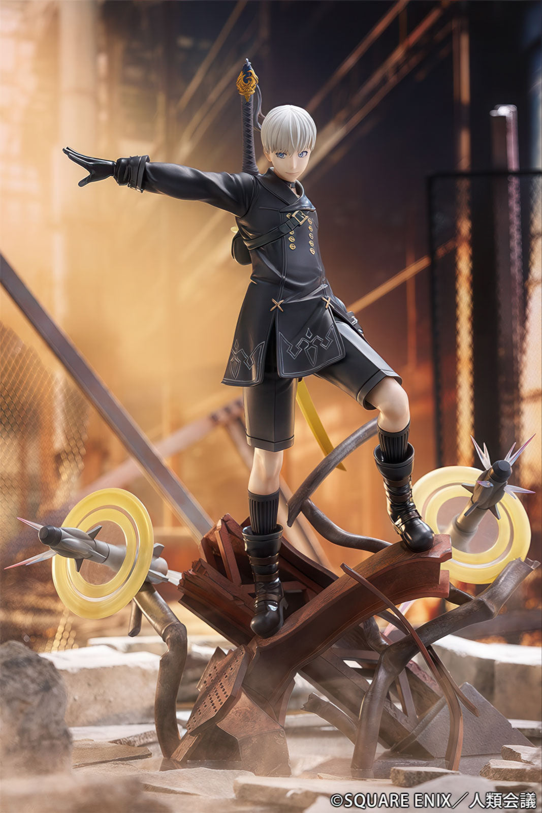 NieR Automata 9S YoRHa No.9 Type S Yuugeki 12in 1/7 Figure PVC Statue Proof NIB