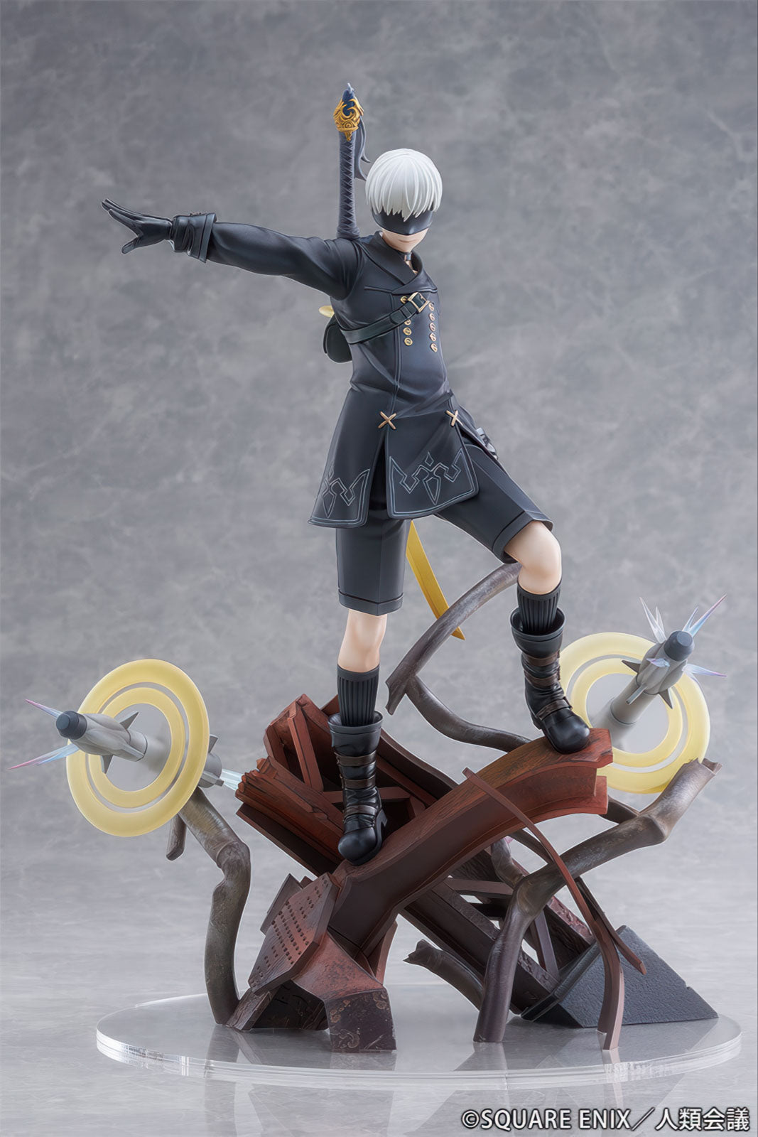 NieR Automata 9S YoRHa No.9 Type S Yuugeki 12in 1/7 Figure PVC Statue Proof NIB