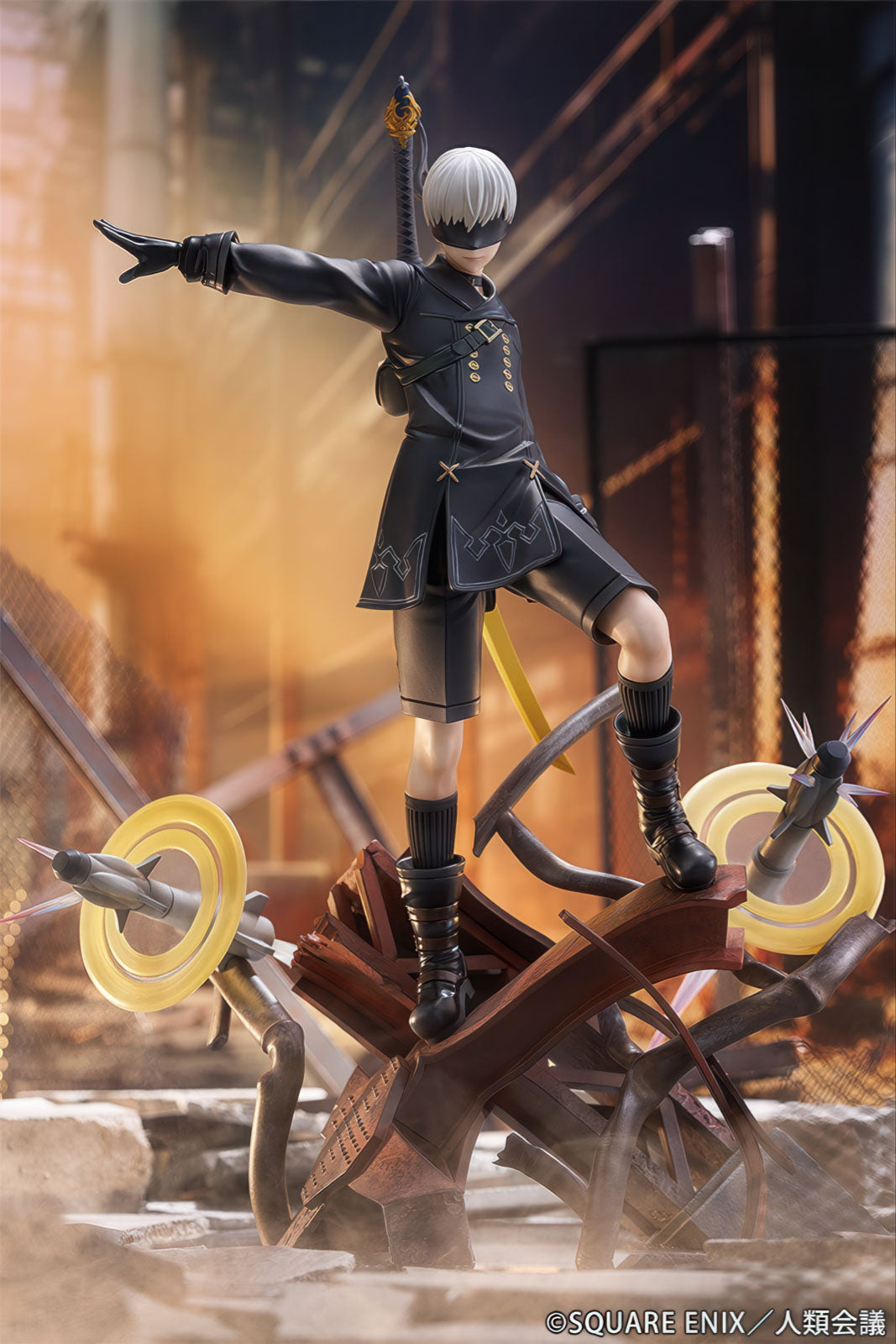 NieR Automata 9S YoRHa No.9 Type S Yuugeki 12in 1/7 Figure PVC Statue Proof NIB