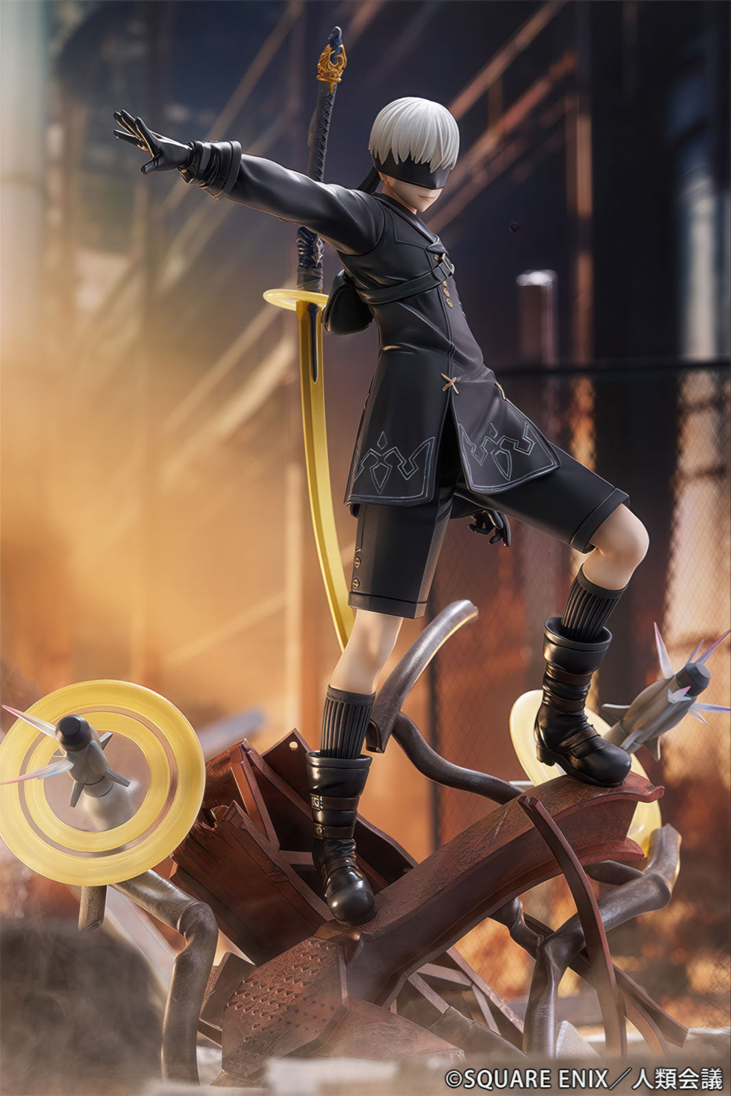 NieR Automata 9S YoRHa No.9 Type S Yuugeki 12in 1/7 Figure PVC Statue Proof NIB