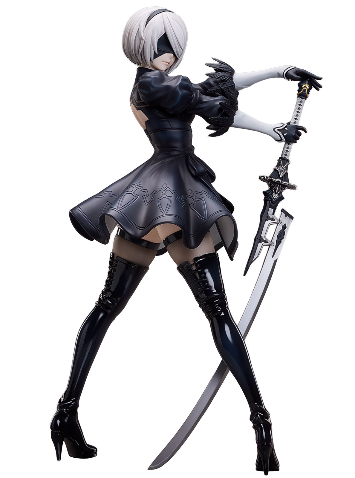 Nier: Automata 2B YoRHa 17.5in 1/4 Anime Figure PVC Statue B-style Freeing NIB