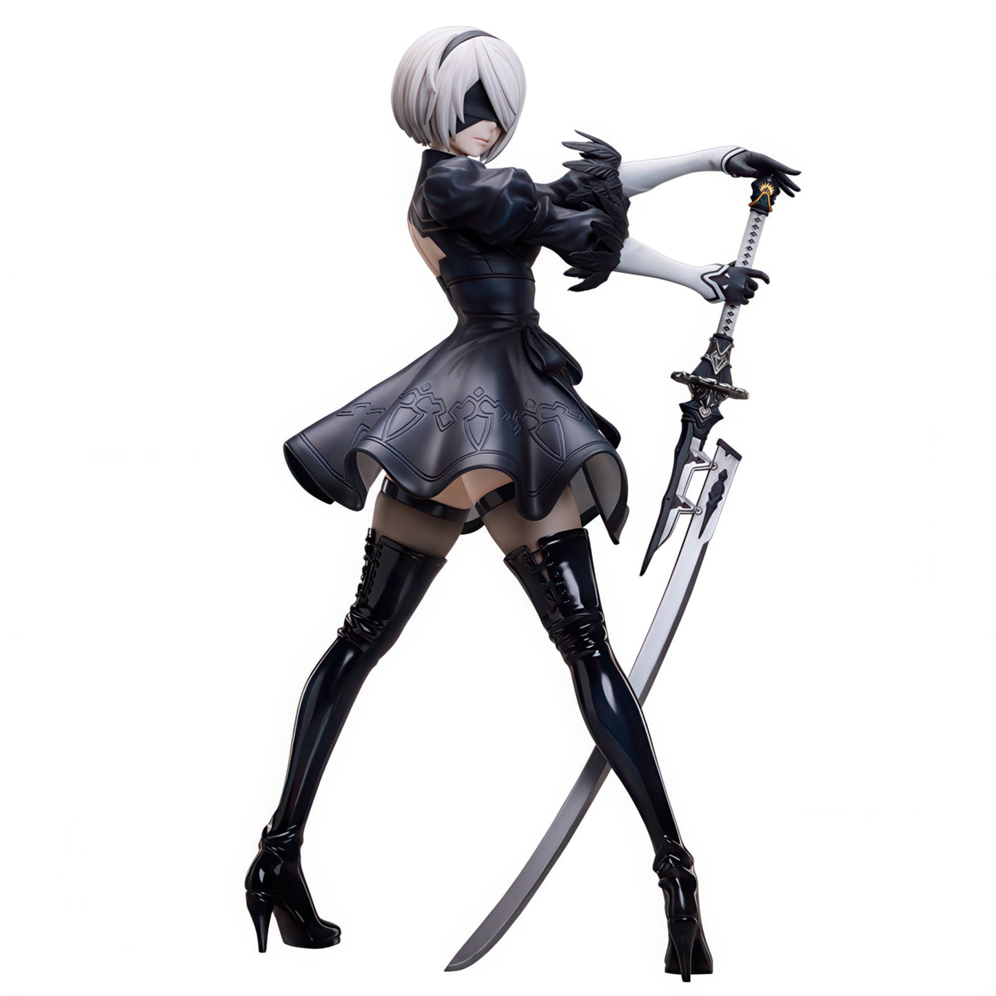 Nier: Automata 2B YoRHa 17.5in 1/4 Anime Figure PVC Statue B-style Freeing NIB