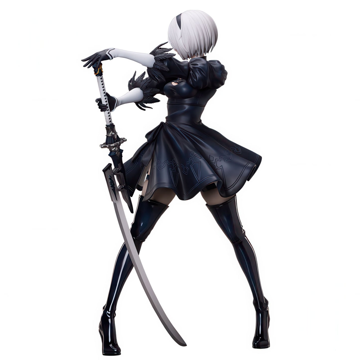 Nier: Automata 2B YoRHa 17.5in 1/4 Anime Figure PVC Statue B-style Freeing NIB
