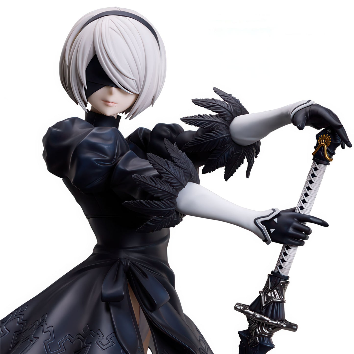 Nier: Automata 2B YoRHa 17.5in 1/4 Anime Figure PVC Statue B-style Freeing NIB